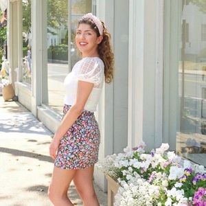 QED London ASOS White Blouse (double layer)